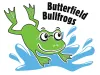 Logo: A frog jumping into water